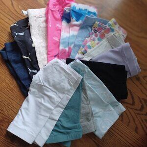 14 Pack Girls Bike/Cartwheel Shorts Size 6